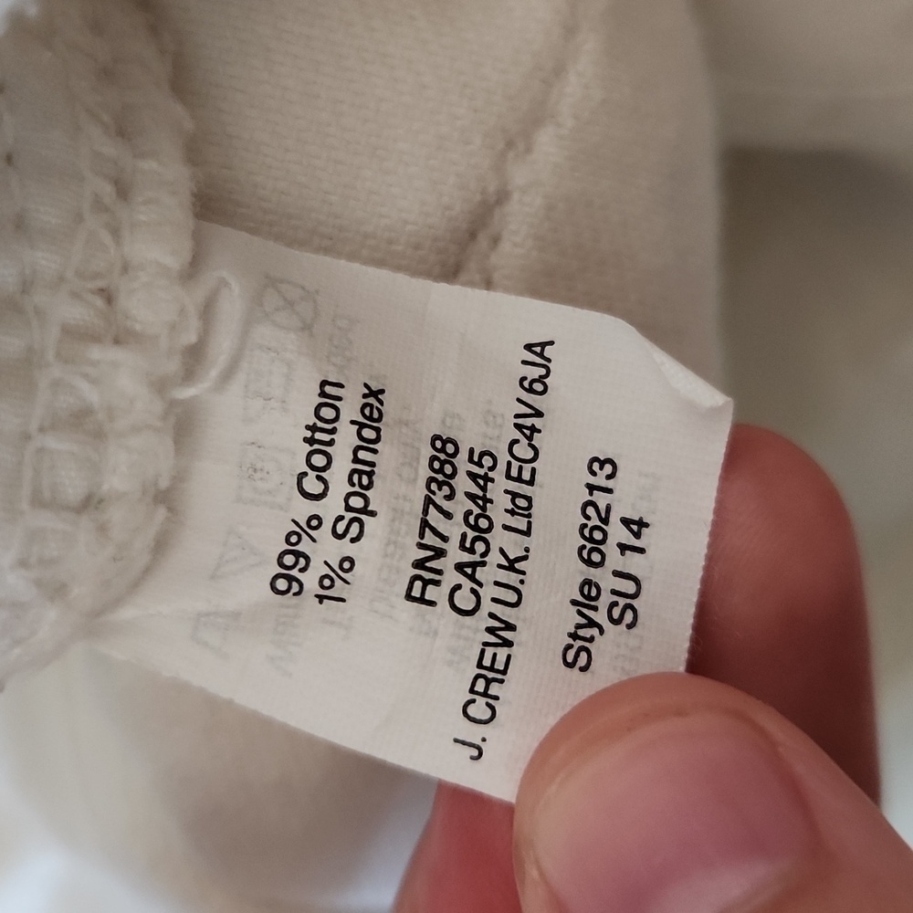 J. Crew White/Cream Stretch Jeans - Picture 5 of 6